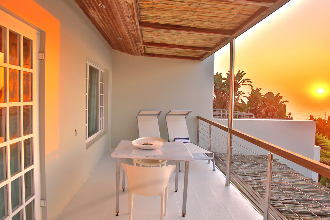 Resort Hotel Balcony During Sunset