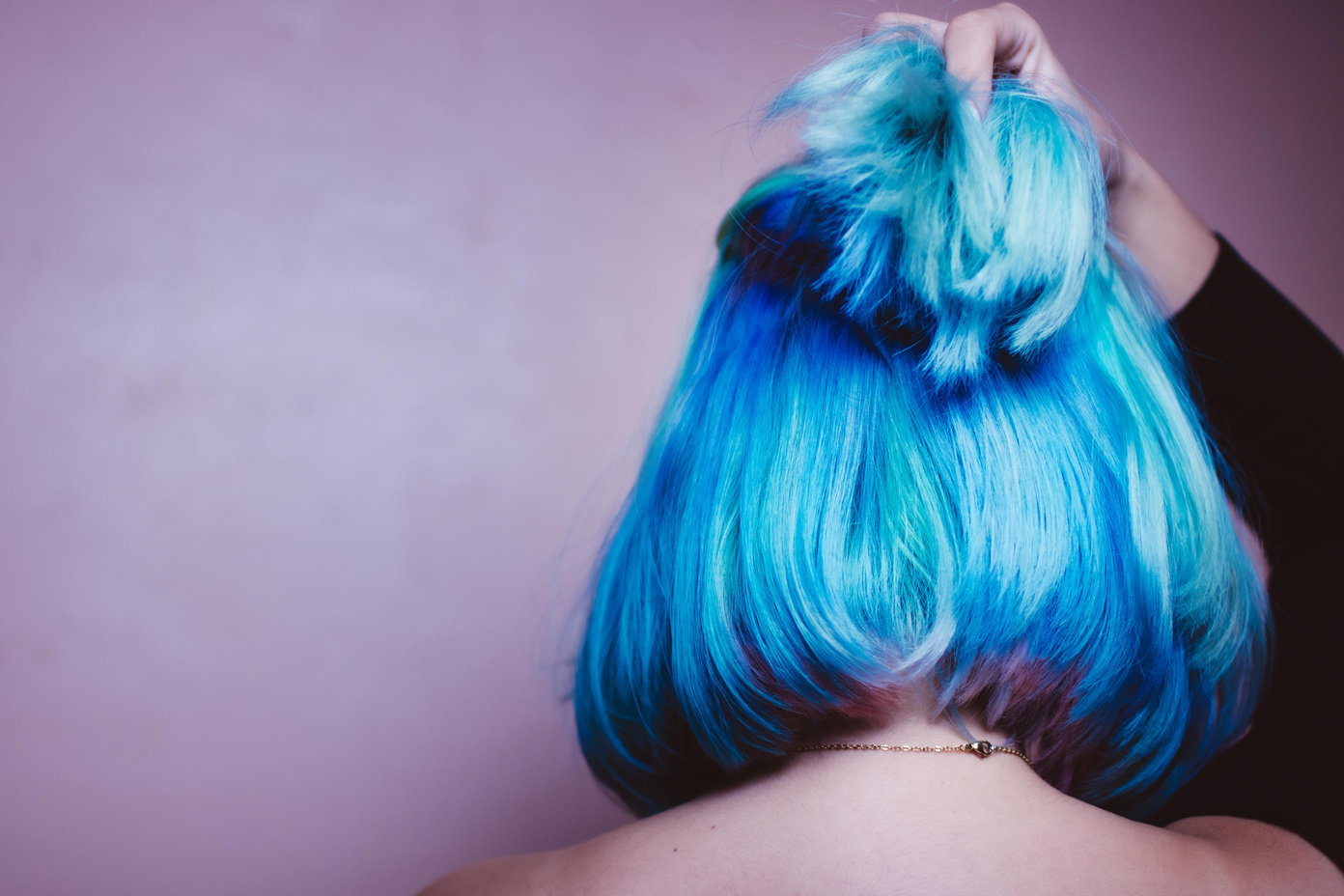 Woman With Blue Hair